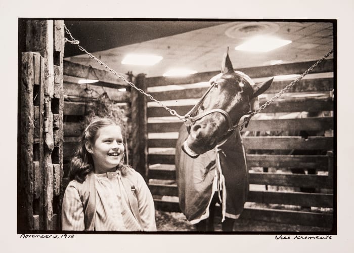 Ax stayed close to the track, and to his daughter—which often placed young Megan in equine company.